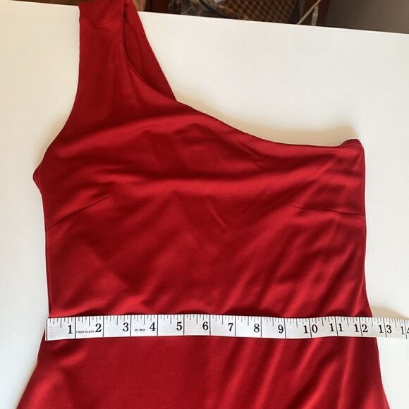 Lauren By Ralph Lauren Dress One Shoulder Evening Gown Size Small - Picture 6 of 10